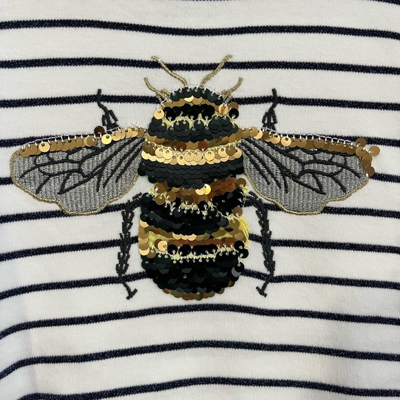 Girls kids Joules Size 7-8 long sleeve shirt with sequins - Picture 2 of 8